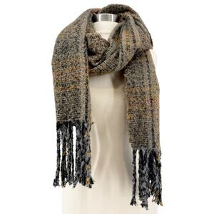 Oversized Cozy Soft Plush Fringed Scarf